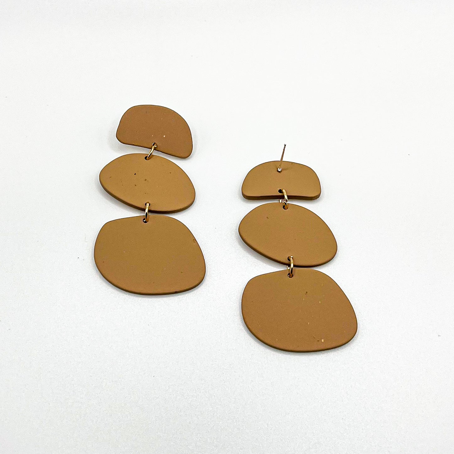 Caramel Acrylic Drop Earrings