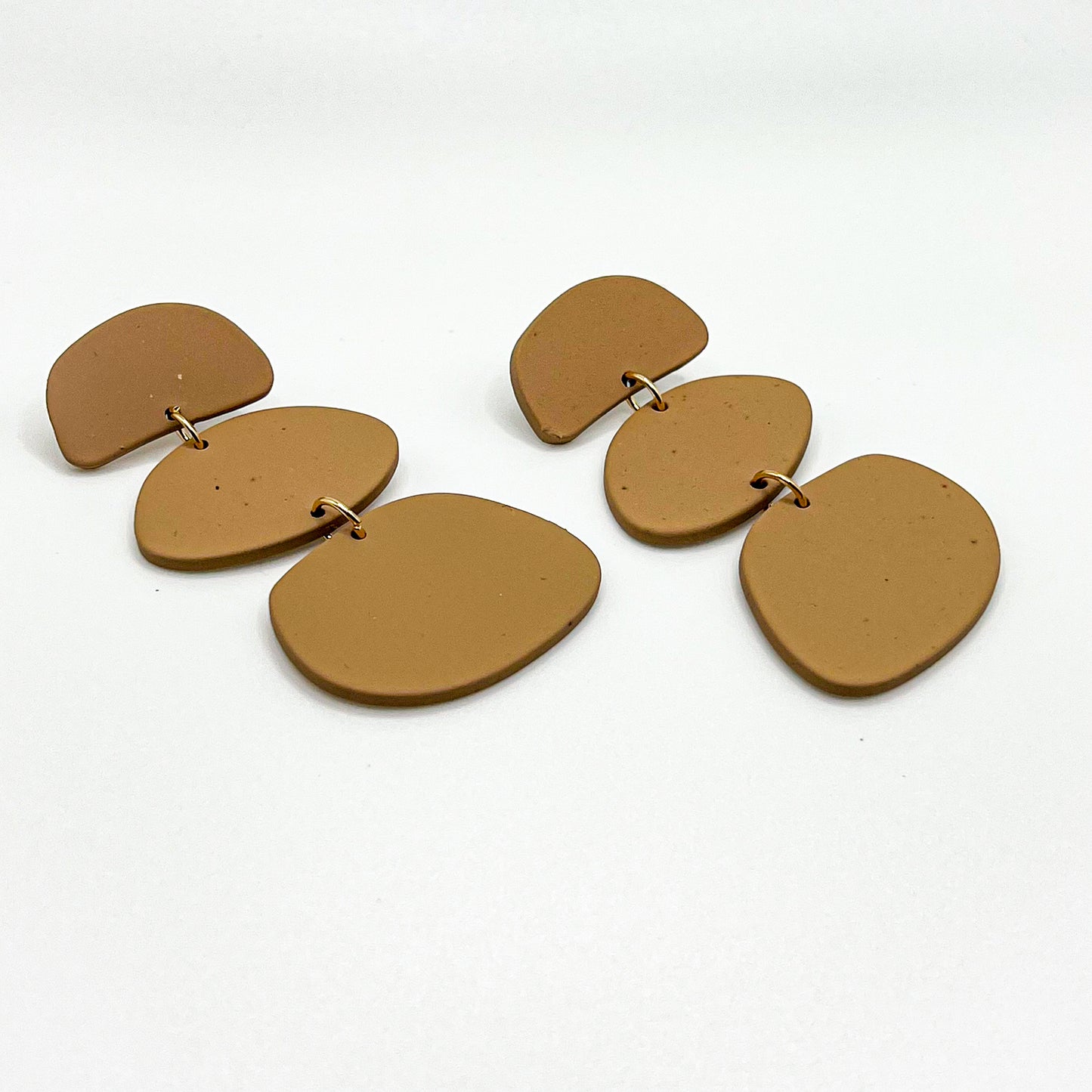 Caramel Acrylic Drop Earrings